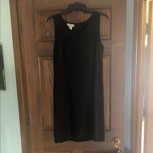 Tommy Bahama Black Sheath Midi Dress Scoop Neck Sleeveless